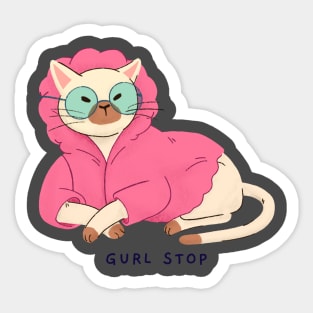 Gurl stop Sticker